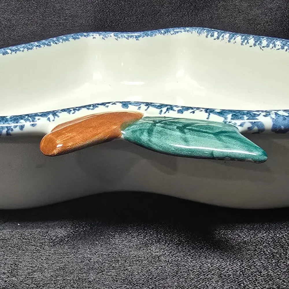 Chaparral Pottery U.S.A. Ceramic Stoneware Apple Shaped Baking / Serving Dish